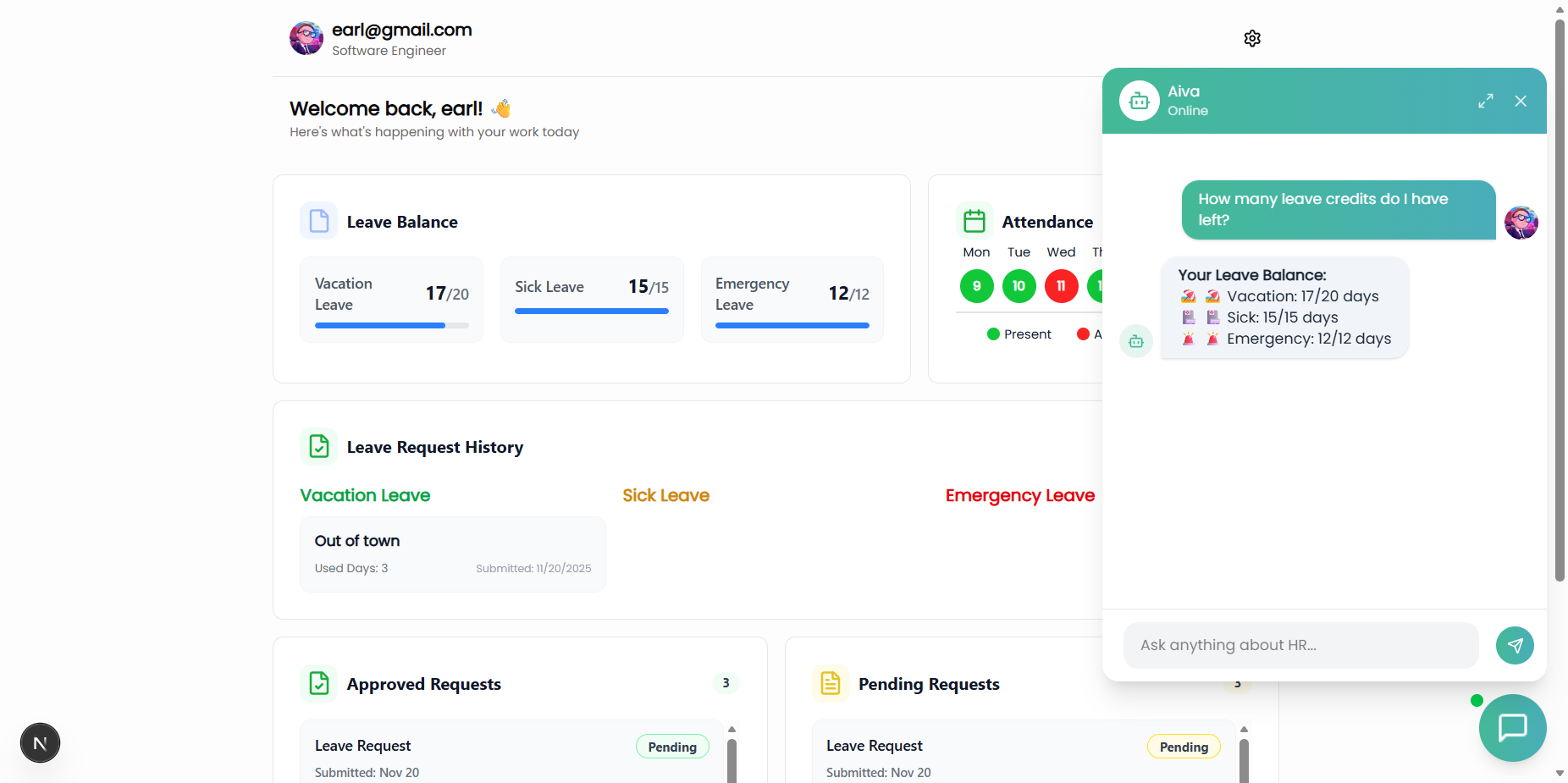 HRConnect AIVA screenshot 5