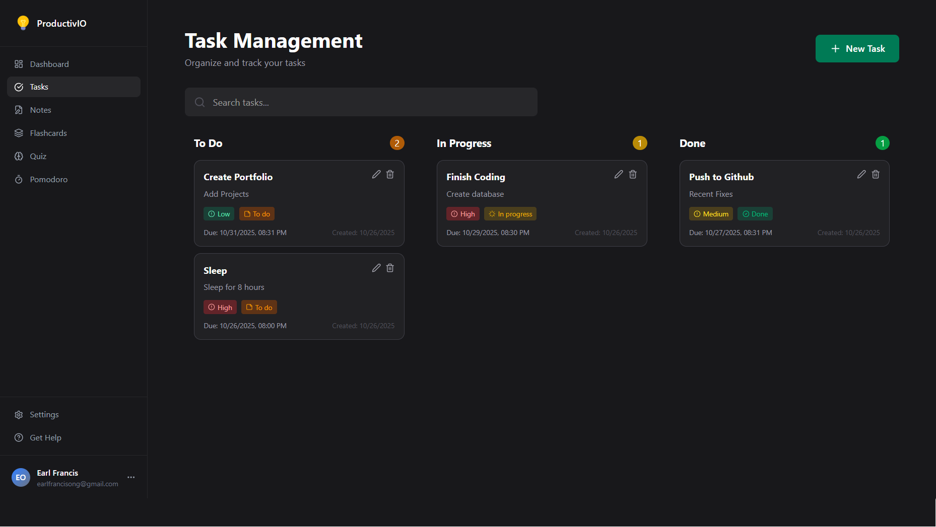 ProductivIO screenshot 4